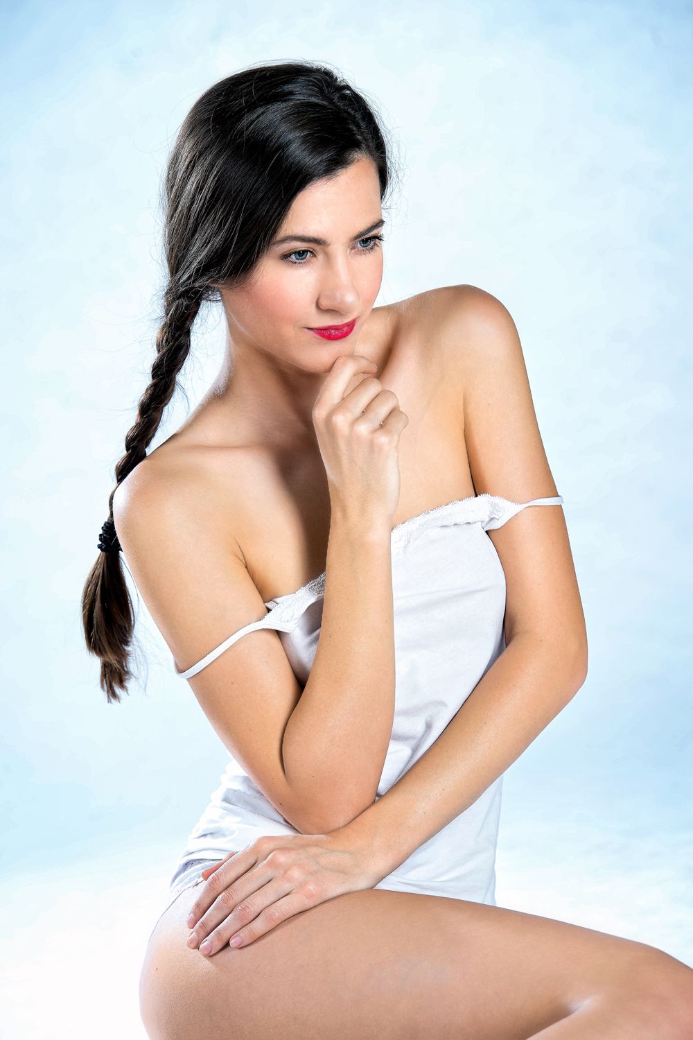 Sinnliche Portraitfotografie – sanfte Nähe, ausdrucksvolle Augen und warme Töne | Fotostudio Denk in Günzburg